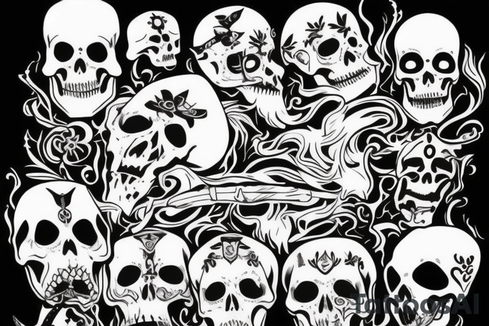 Grim Reaper with 7 tattoo idea