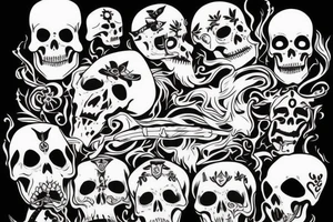 Grim Reaper with 7 tattoo idea