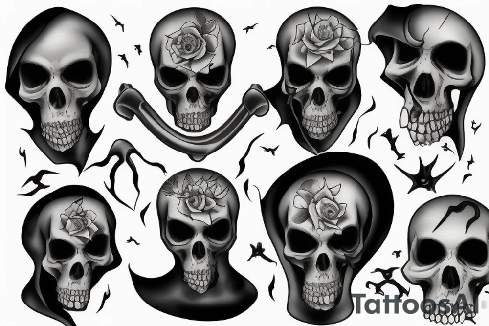 Grim Reaper tattoo idea