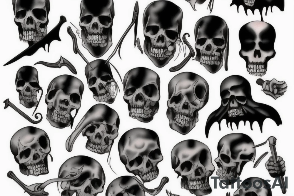 Grim Reaper tattoo idea