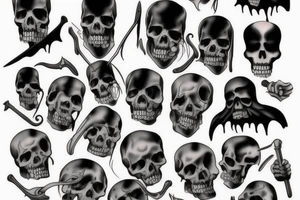 Grim Reaper tattoo idea