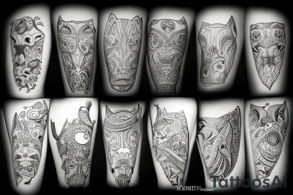 Scandinavian bull tattoo idea