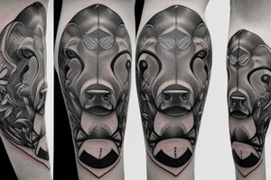 Scandinavian bull tattoo idea