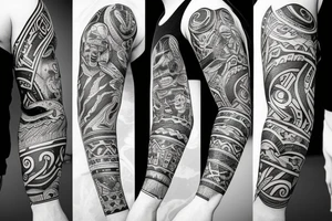 Bull Scandinavian warrior tattoo idea