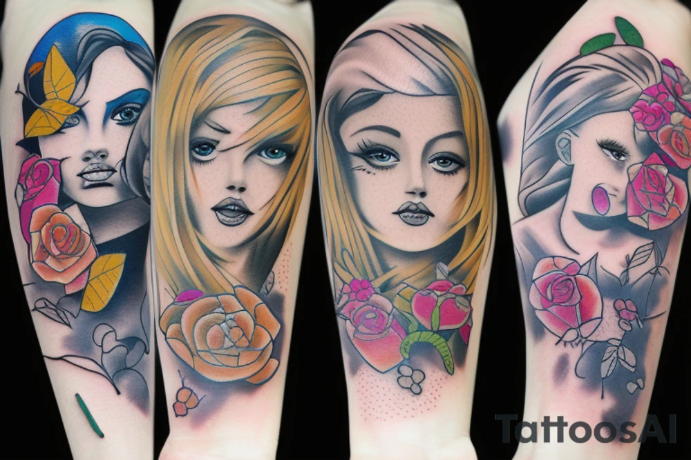 Girl tattoo idea
