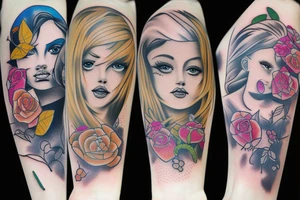 Girl tattoo idea