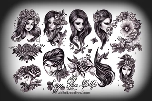 Girl tattoo idea