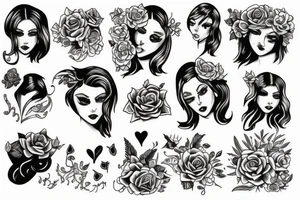 Girl tattoo idea