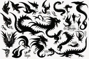 Girl with dragon tattoo idea