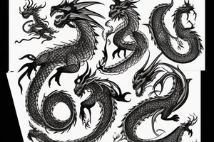 Girl with dragon tattoo idea