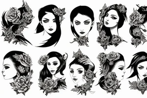 Girl with dragon tattoo idea