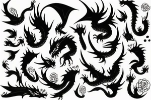 Girl with dragon tattoo idea