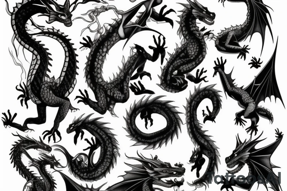 dragon tattoo idea