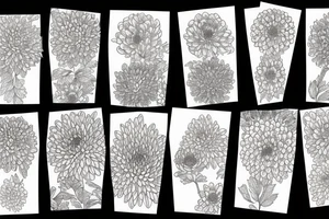 chrysanthemum floral design tattoo idea