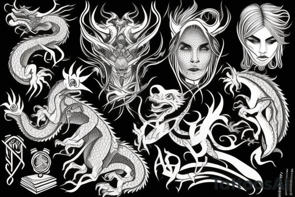 dragon tattoo idea