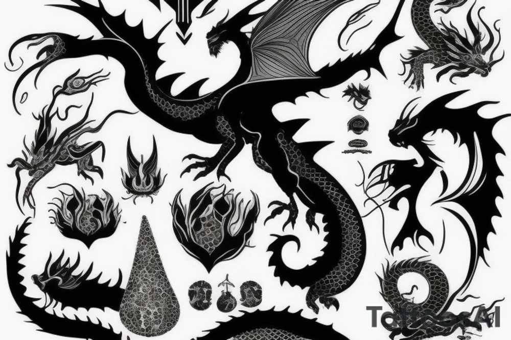 girl with dragon tattoo idea