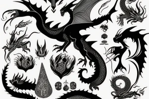 girl with dragon tattoo idea
