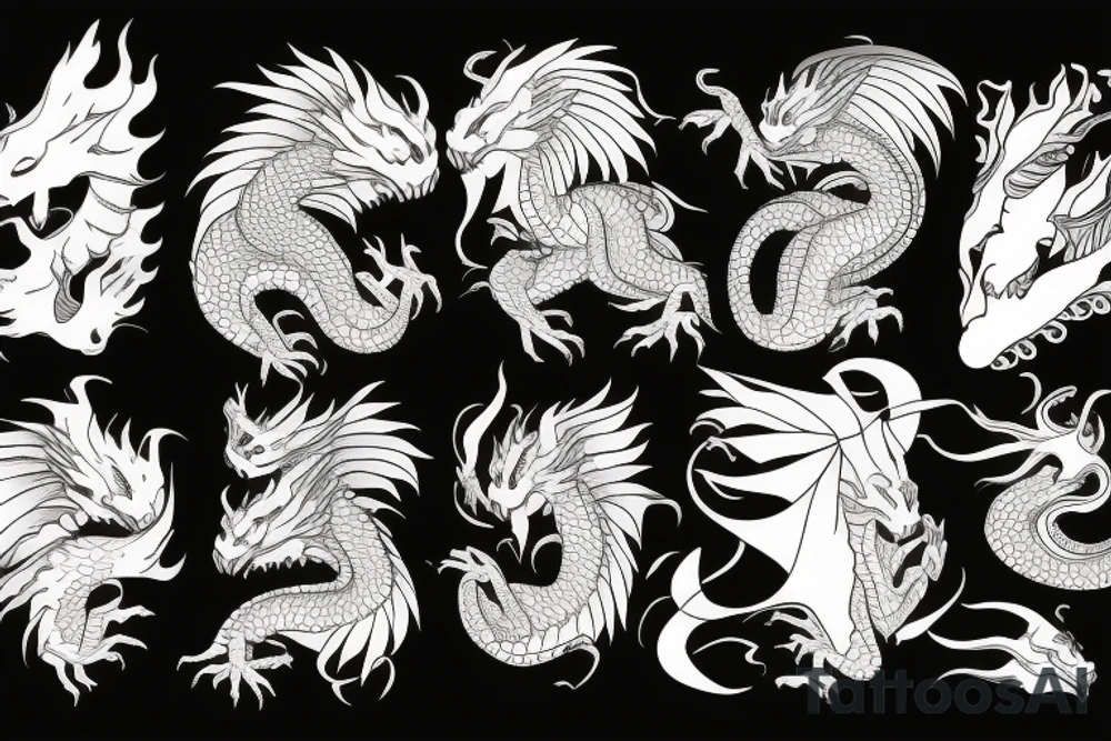 girl with dragon tattoo idea