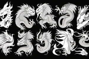 girl with dragon tattoo idea