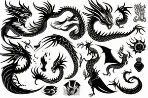 girl with dragon tattoo idea