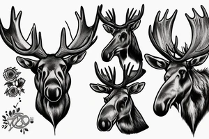 moose on a motorcycle tattoo idea