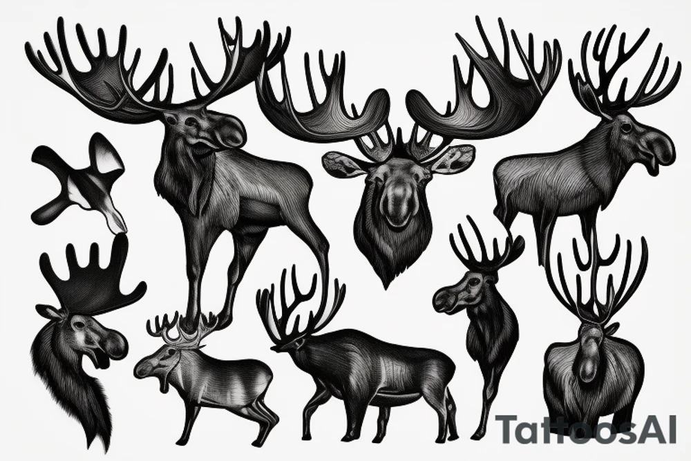 moose tattoo idea