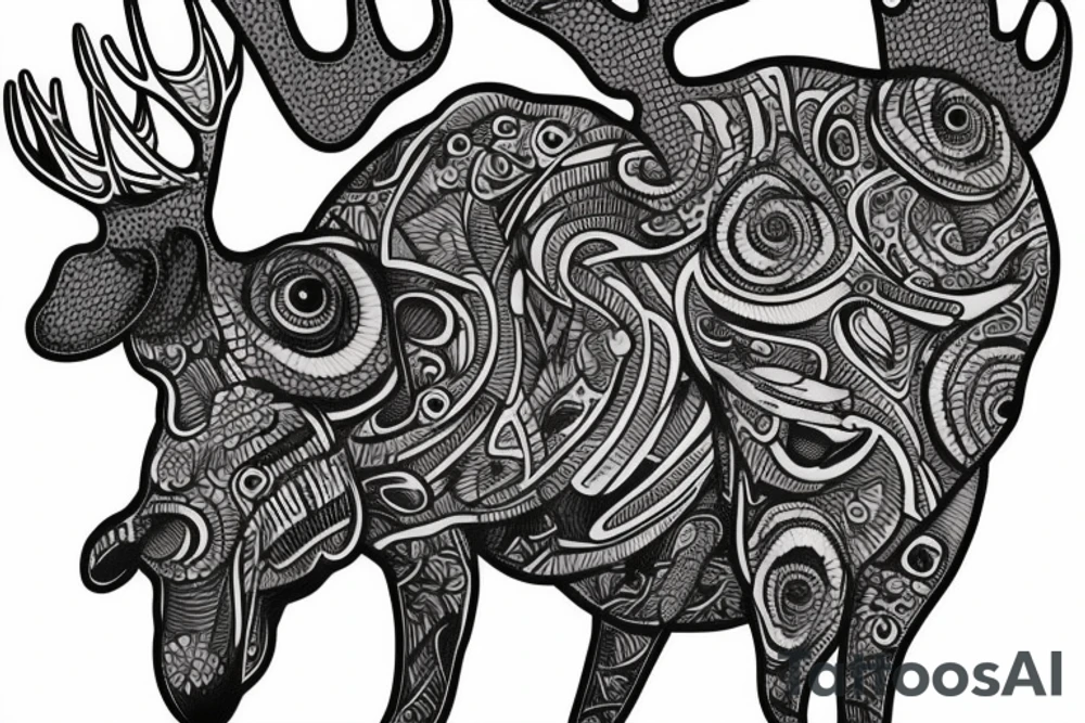 moose tattoo idea