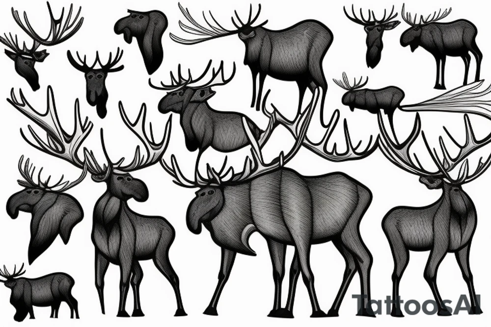 moose tattoo idea