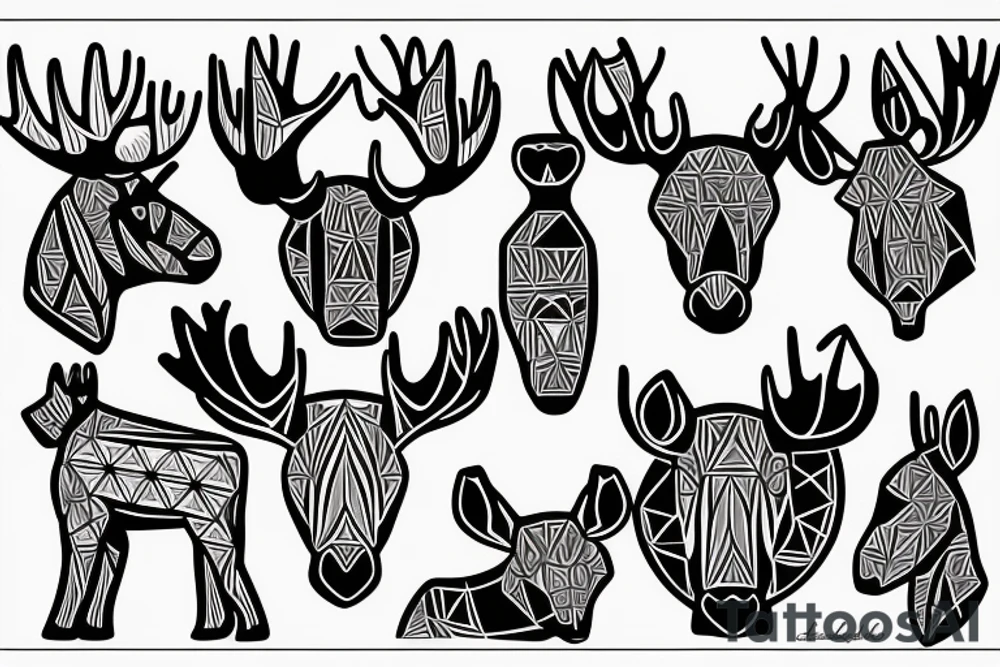 moose tattoo idea