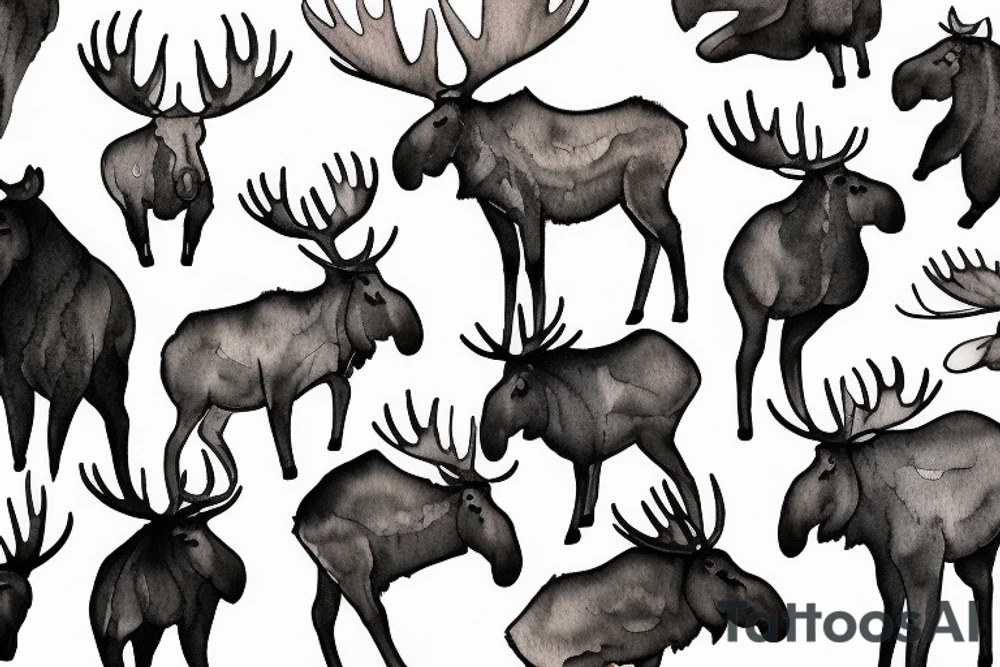 moose tattoo idea