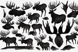 moose tattoo idea
