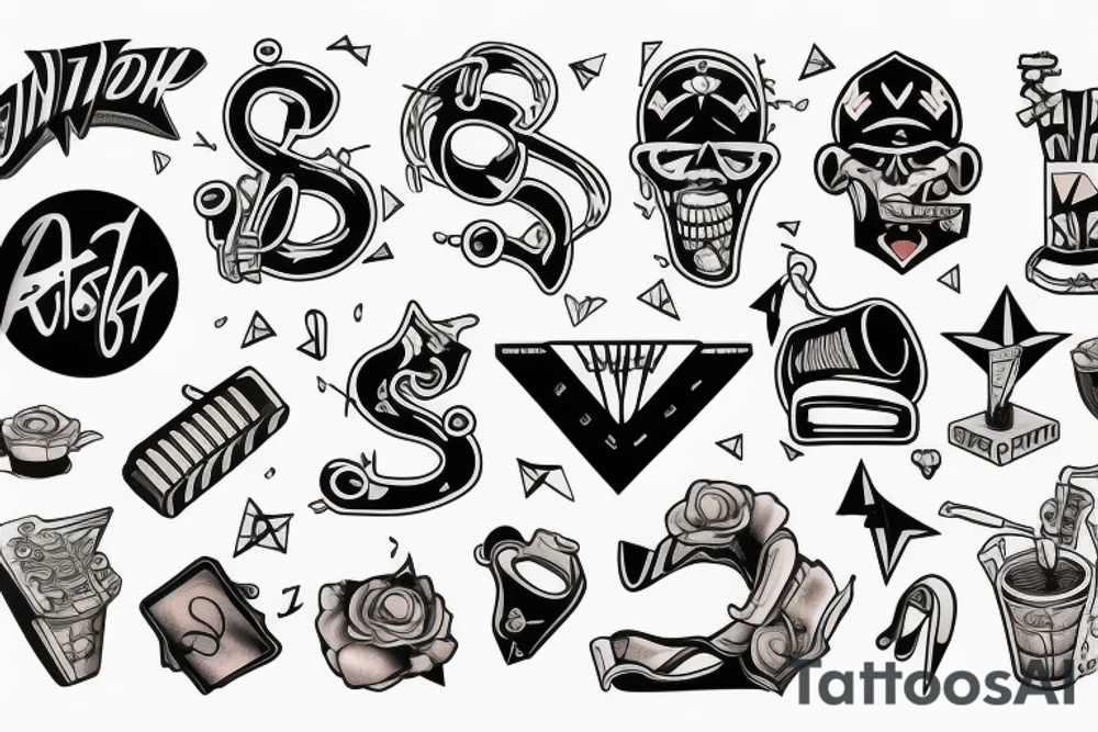 JavaScript and rock-n-roll tattoo idea