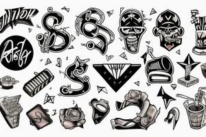 JavaScript and rock-n-roll tattoo idea