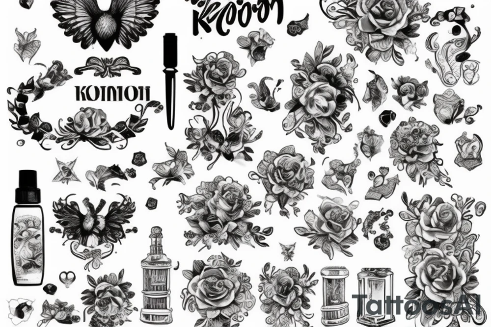 Программист пишет код в космосе tattoo idea
