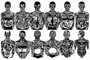 a person looks like a program code tattoo idea