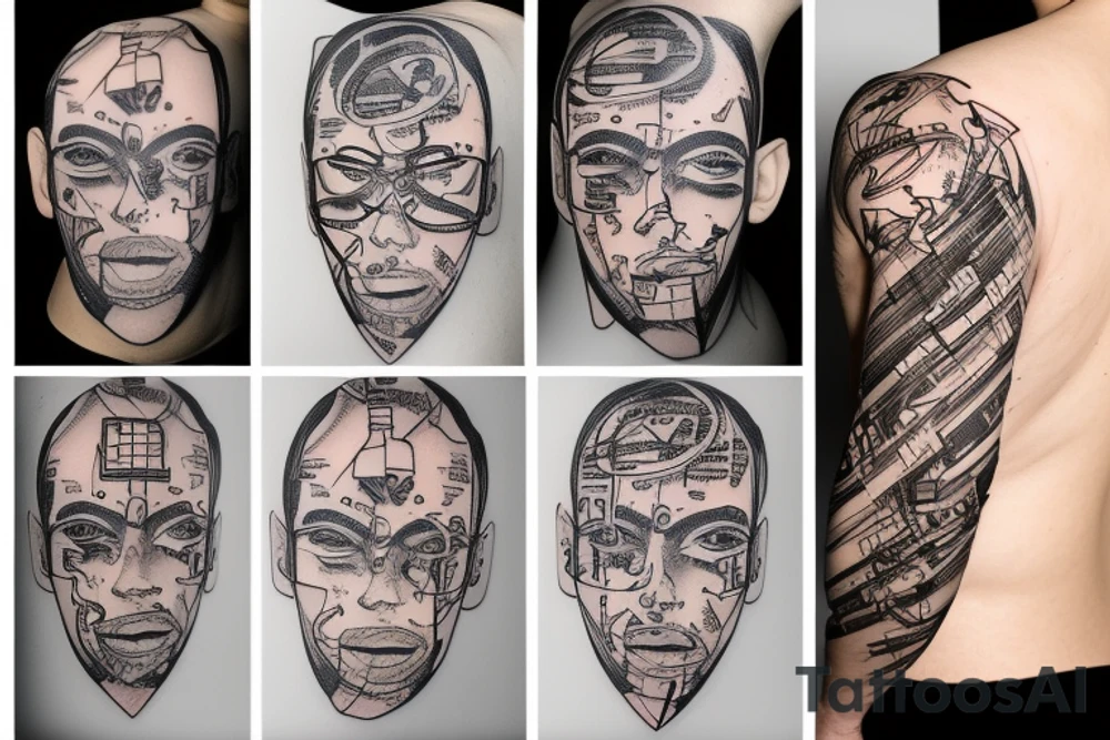 a person looks like a program code tattoo idea
