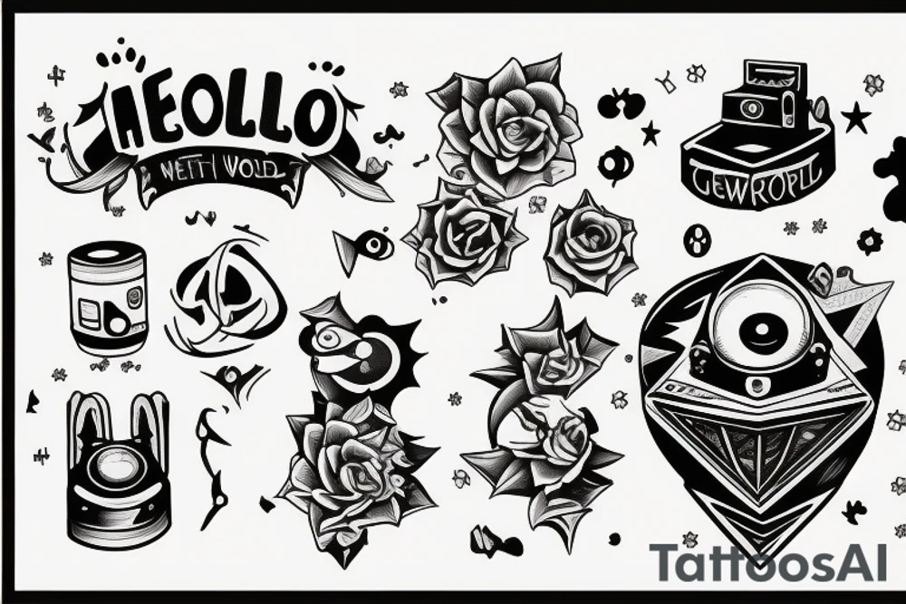 Console.log("Hello, World!") tattoo idea