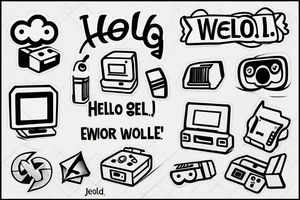 The text: "Console.log("Hello, World!")" tattoo idea