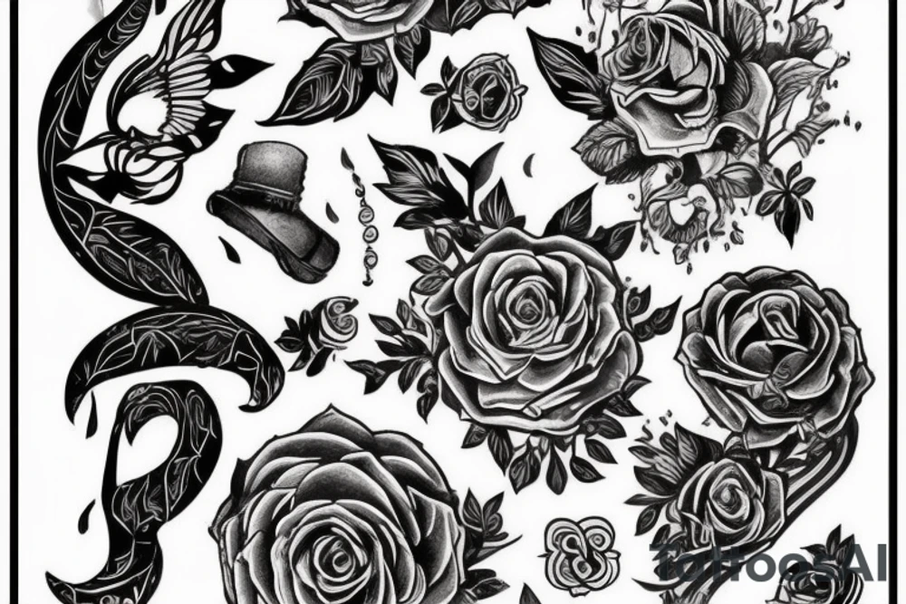 Панк с шипами на голове tattoo idea