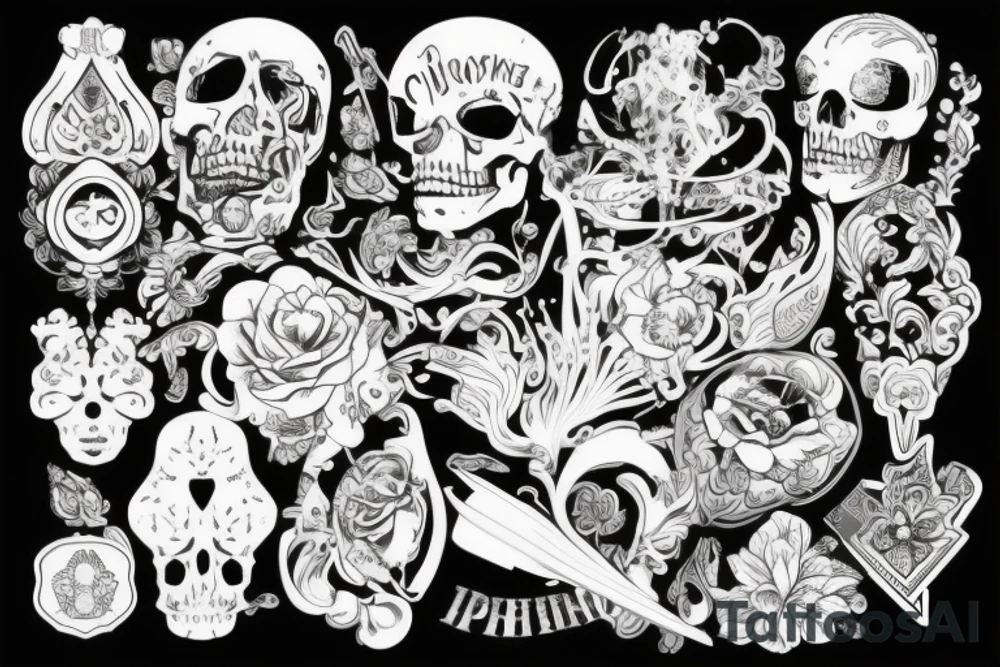 Панк с шипами на голове tattoo idea