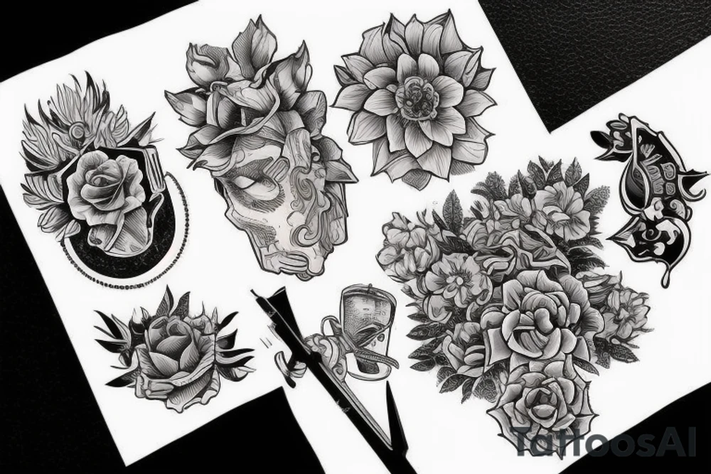 Панк с шипами на голове tattoo idea