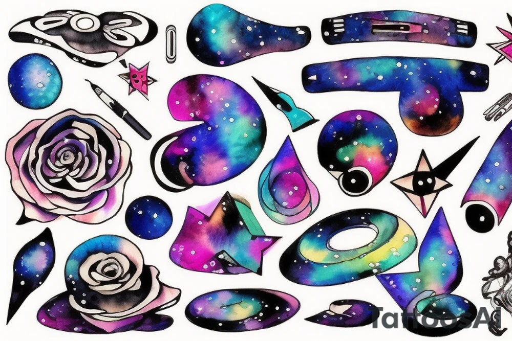 The keyboard deep in the space tattoo idea