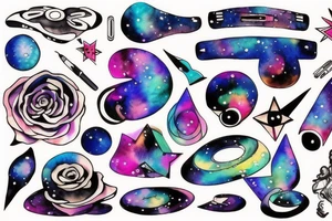 The keyboard deep in the space tattoo idea