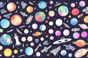 The keyboard deep in the space tattoo idea