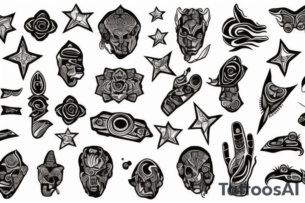 The keyboard deep in the space tattoo idea