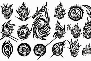 The water mage fight with the fire mage tattoo idea