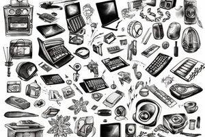 The computer code with fire and frost tattoo idea