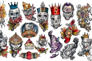 The king and jester tattoo idea