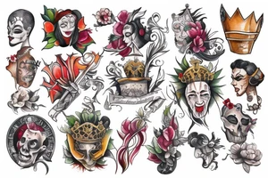 The king and jester tattoo idea