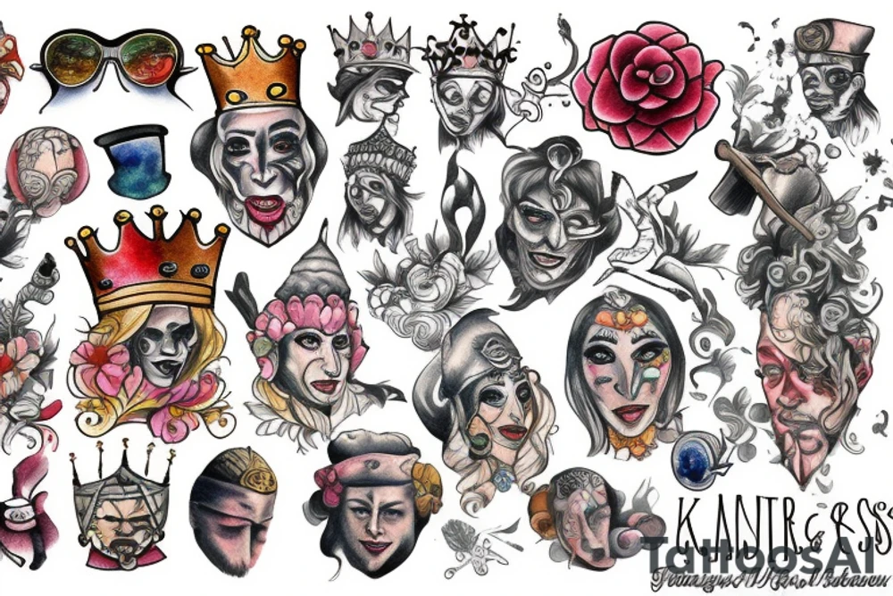 The king and jester tattoo idea